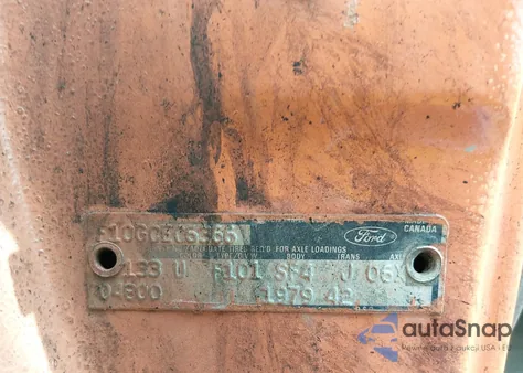 1979 Ford F100 z USA, uszkodzony, nr VIN F10GCEC6366